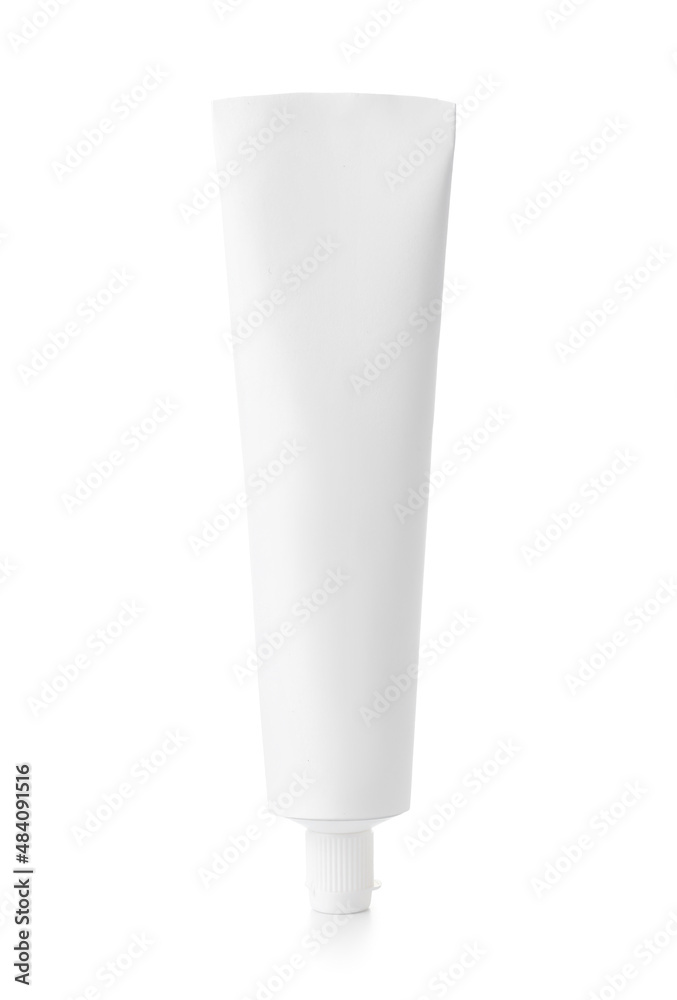 Tooth paste on white background Tooth paste on white background