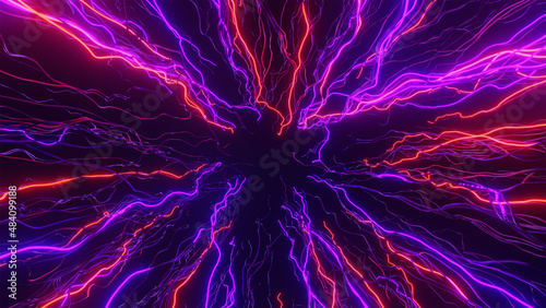 abstract glow wave background, desktop wallpaper, 3d render electric blot.