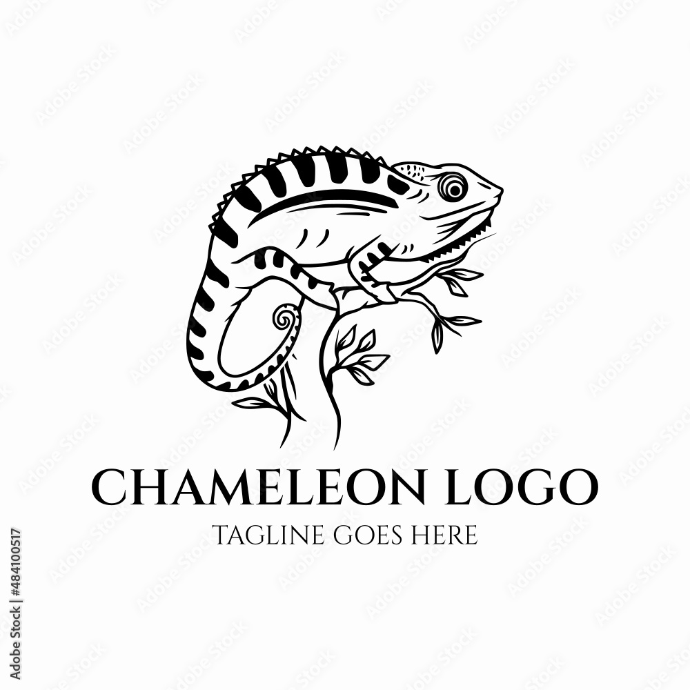 Obraz premium Chameleon logo