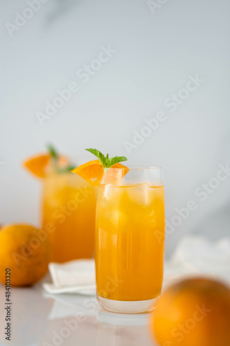 glass of fresh squeeze orange juice