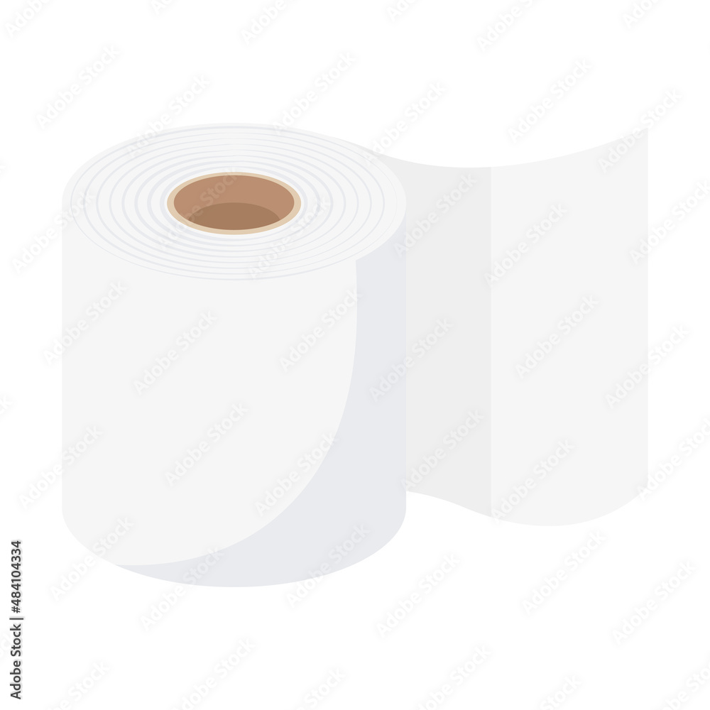 tissue paper roll Cartoon vector illustration isolated object tissue paper roll Cartoon vector illustration isolated object