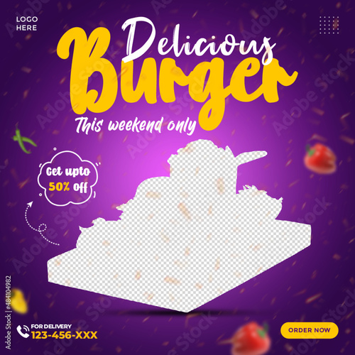 Fast Food Social Media Post Template 