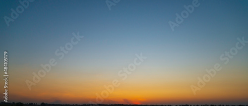 colorful of gradient on sky during sunet photo