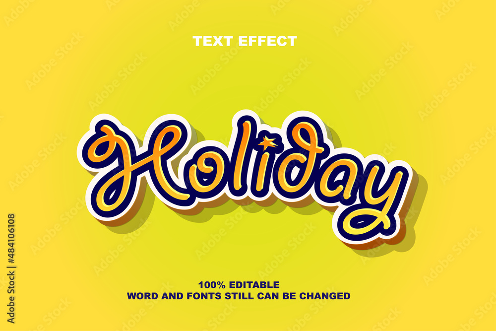 Holiday Editable Text Effect Templates Holiday Editable Text Effect Templates