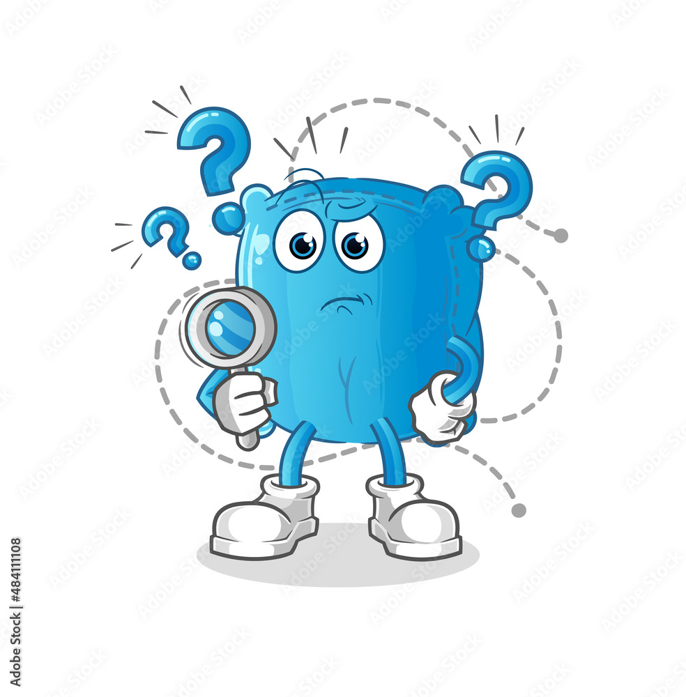 pillow searching illustration. character vector pillow searching illustration. character vector