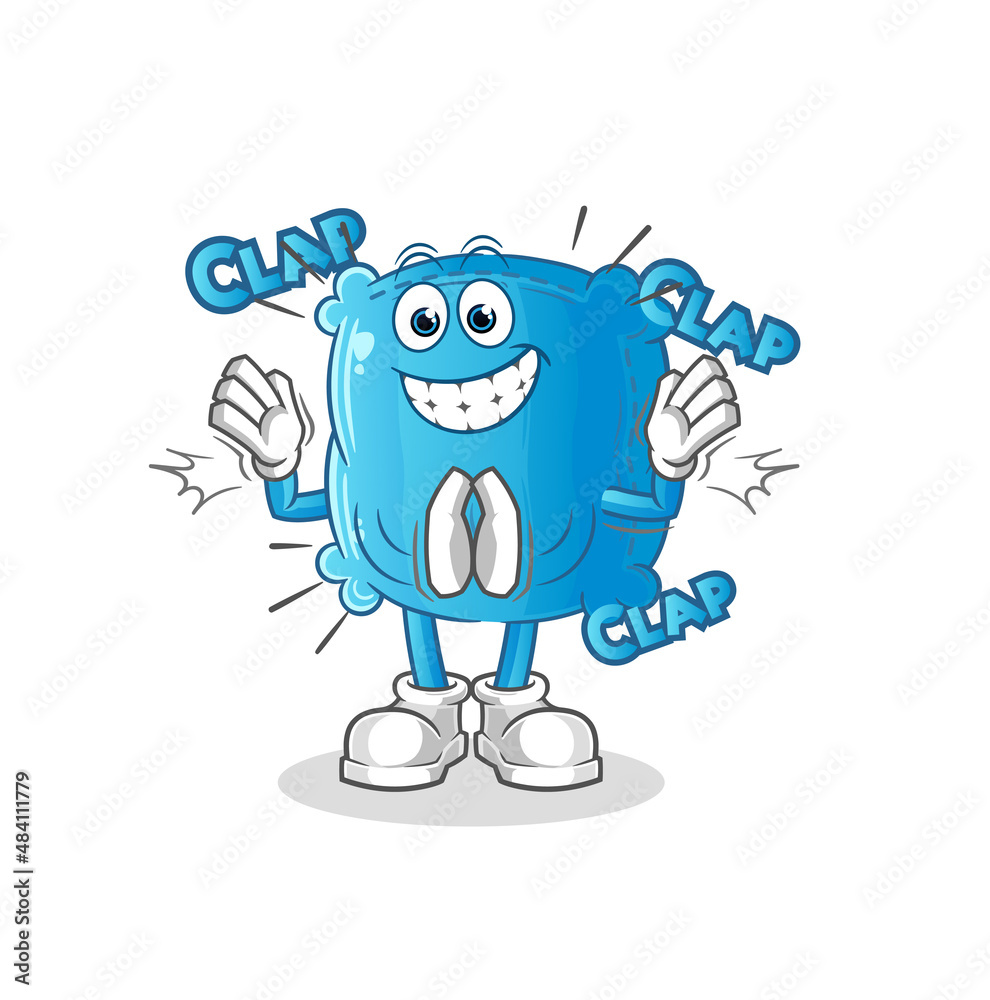 pillow applause illustration. character vector pillow applause illustration. character vector