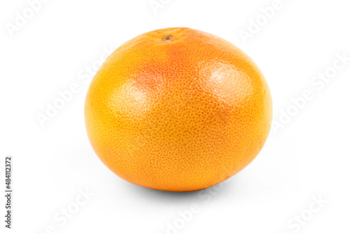 whole grapefruit isolated on white background