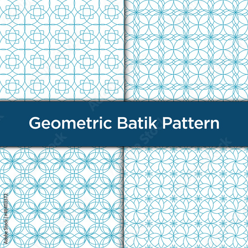 Geometric Batik Seamless Pattern 1