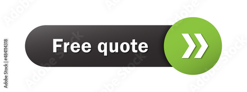 FREE QUOTE black and green vector web button