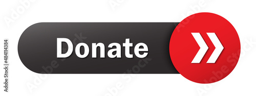 DONATE black and red vector web button