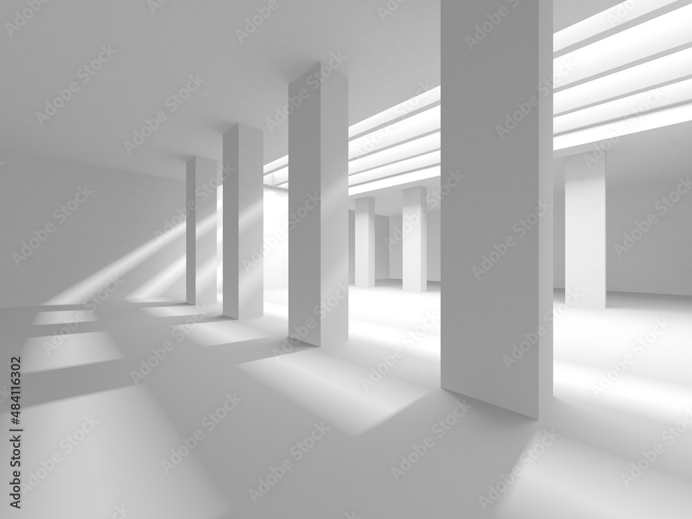 Abstract White Architecture Design Concept Abstract White Architecture Design Concept