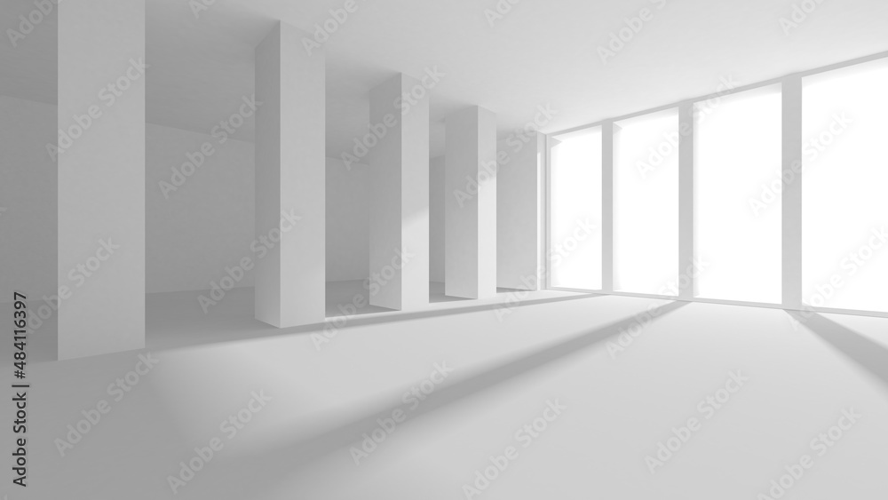 Fototapeta premium Abstract White Architecture Design Concept