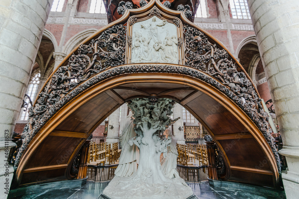 Obraz premium Saint Michael cathedral Ghent, Belgium