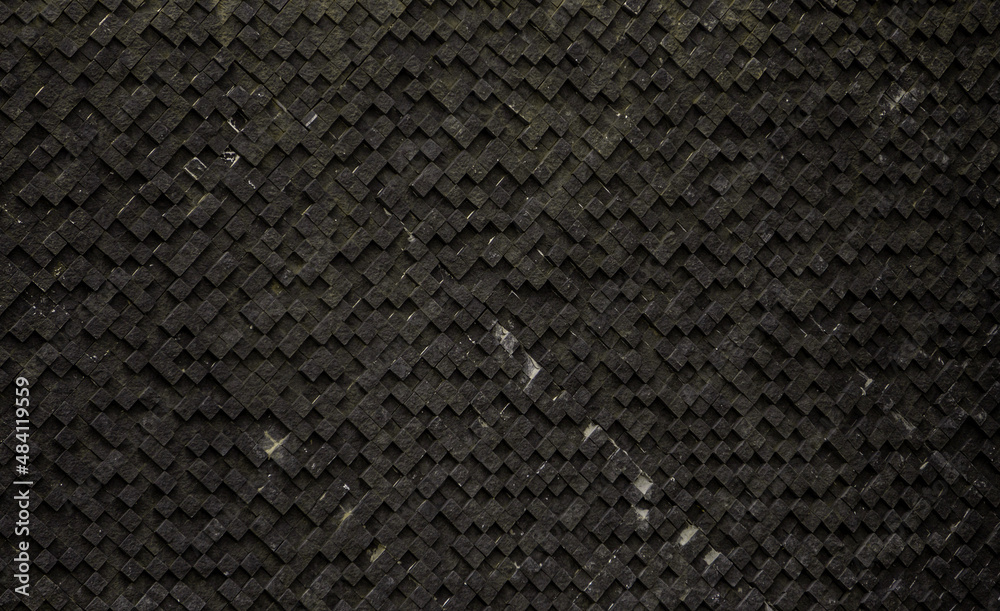 Fototapeta premium Abstract, Grungy Stone Tiles in a Fountain