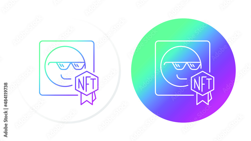 Meme. Gradient icons for web design Meme. Gradient icons for web design