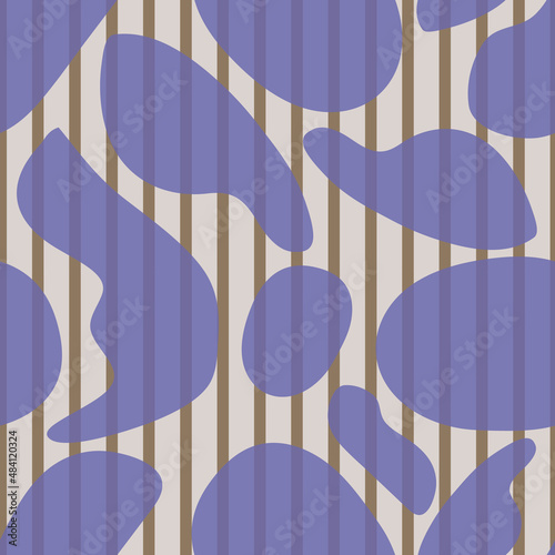Very Peri colored accidental abstract vector seamless pattern background