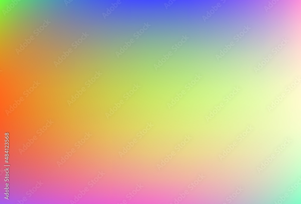 Smooth and blurry colorful gradient mesh background.