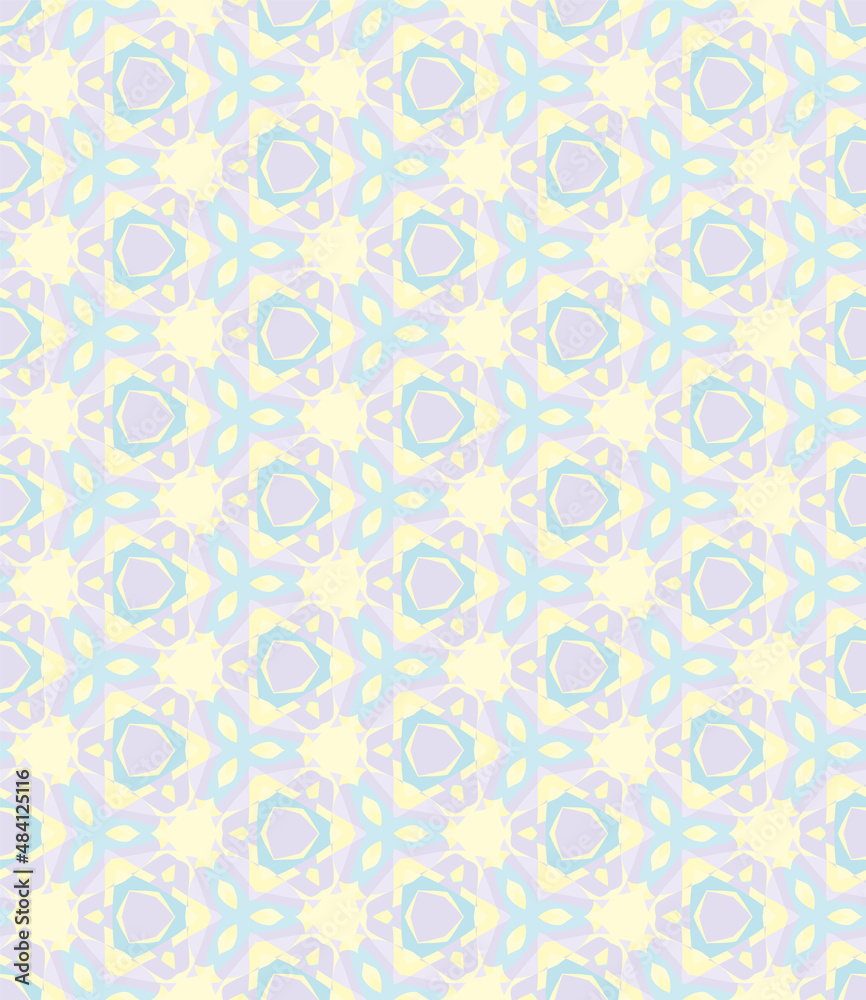 Bright sunny kaleidoscope. Vector seamless pattern Bright sunny kaleidoscope. Vector seamless pattern