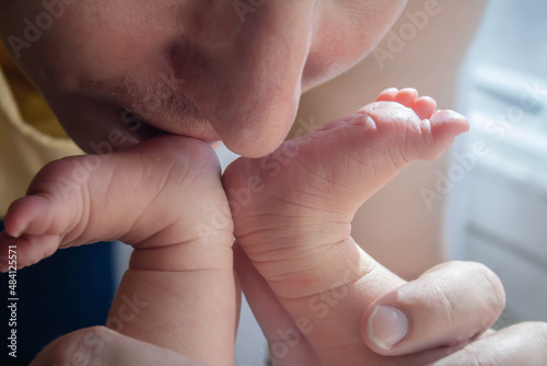 feets baby and father