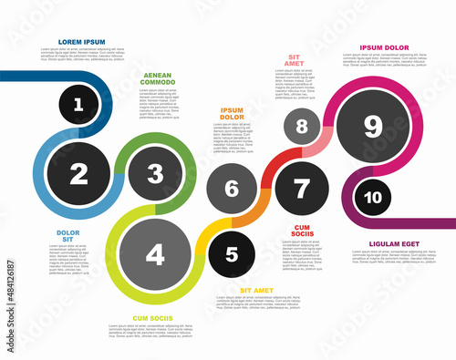 Infographic design template with place for your data. Vector illustration.