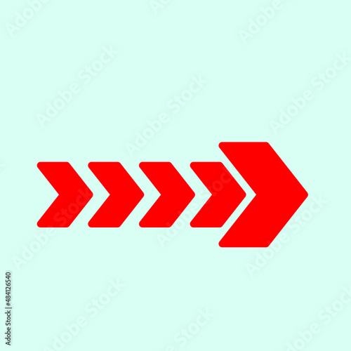 Red arrow icon vector EPS- 10