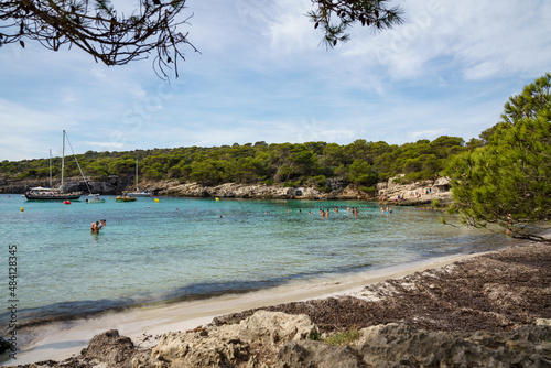 Cala Turqueta, Menorca. September 2021. Paradise beach on the island of Menorca. Perfect place to relax and enjoy nature in summer. © Xavi Lapuente