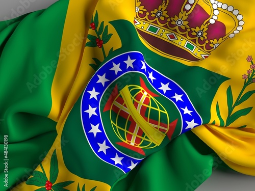 A bandeira do antigo Império do Brasil