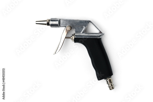 Air compressor gun isolated on white background. photo