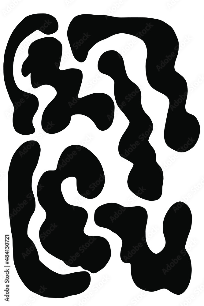 Organic abstract spot. Irregular abstract shapes, stone or black blobs. Abstract random pebble silhouettes, blotch and inkblot. Simple liquid splodge elements water forms. Stock vector minimal bubble. Organic abstract spot. Irregular abstract shapes, stone or black blobs. Abstract random pebble silhouettes, blotch and inkblot. Simple liquid splodge elements water forms. Stock vector minimal bubble.