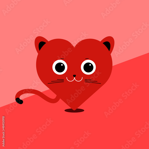 Corazón de gato photo