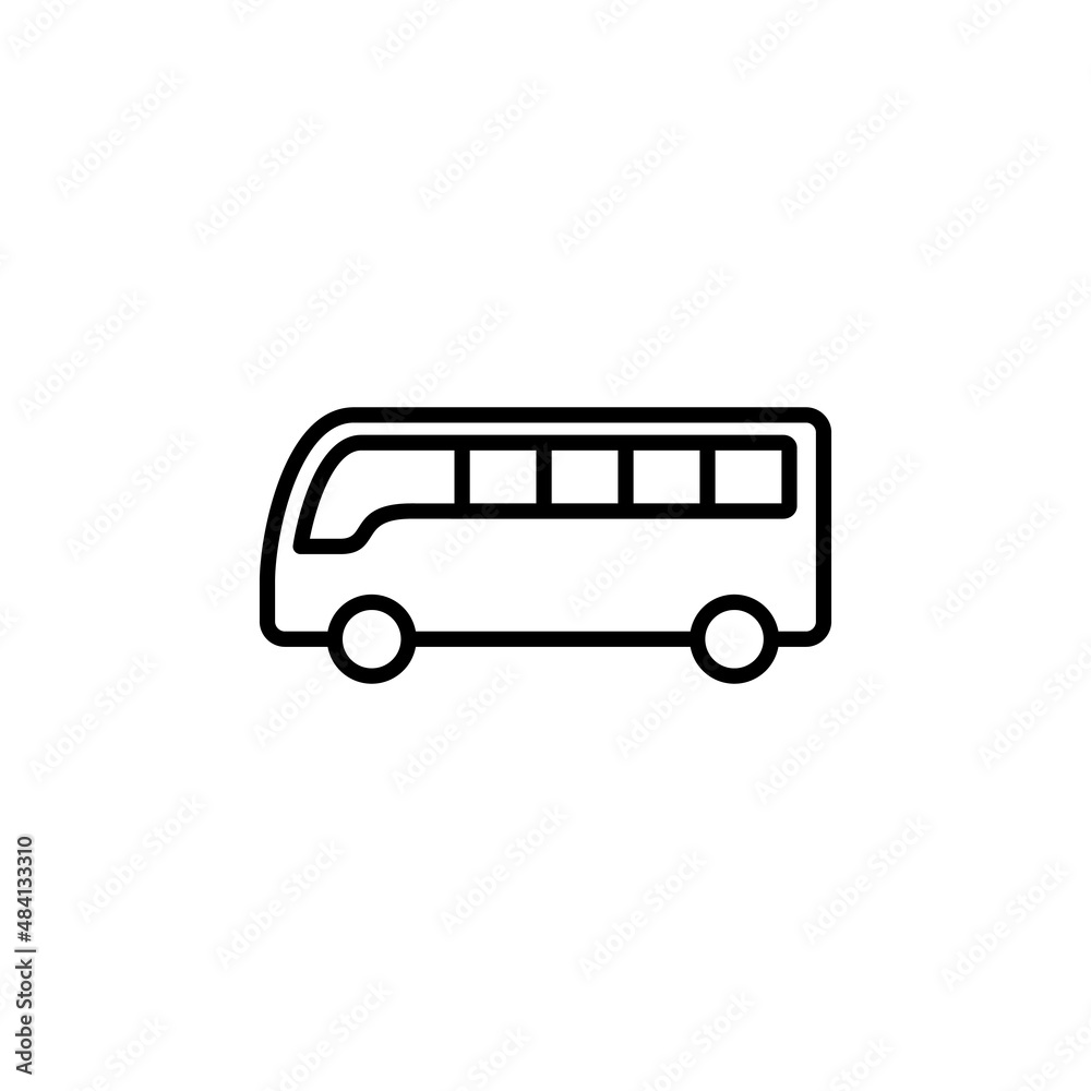 Bus icon. bus sign and symbol. transport symbol