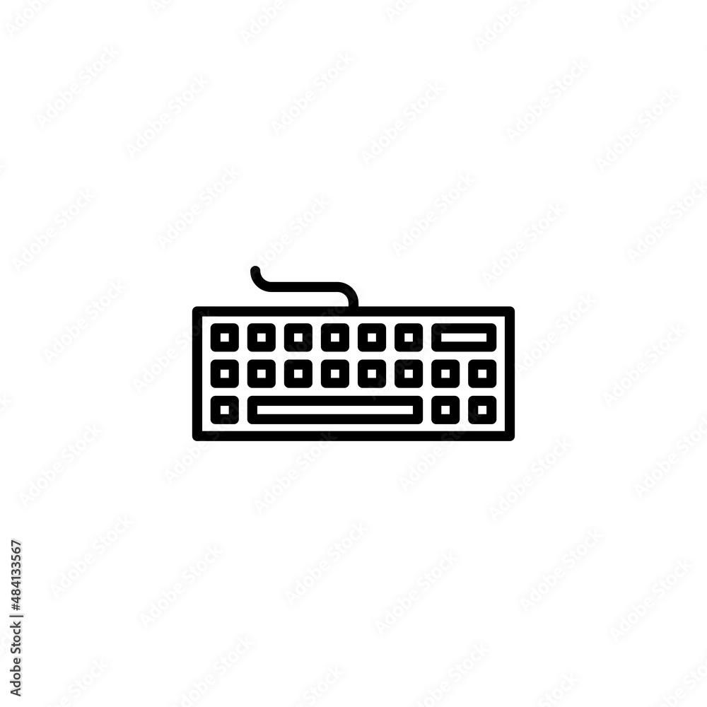 Keyboard icon. keyboard sign and symbol