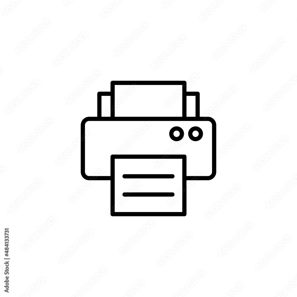 Print icon. printer sign and symbol Print icon. printer sign and symbol