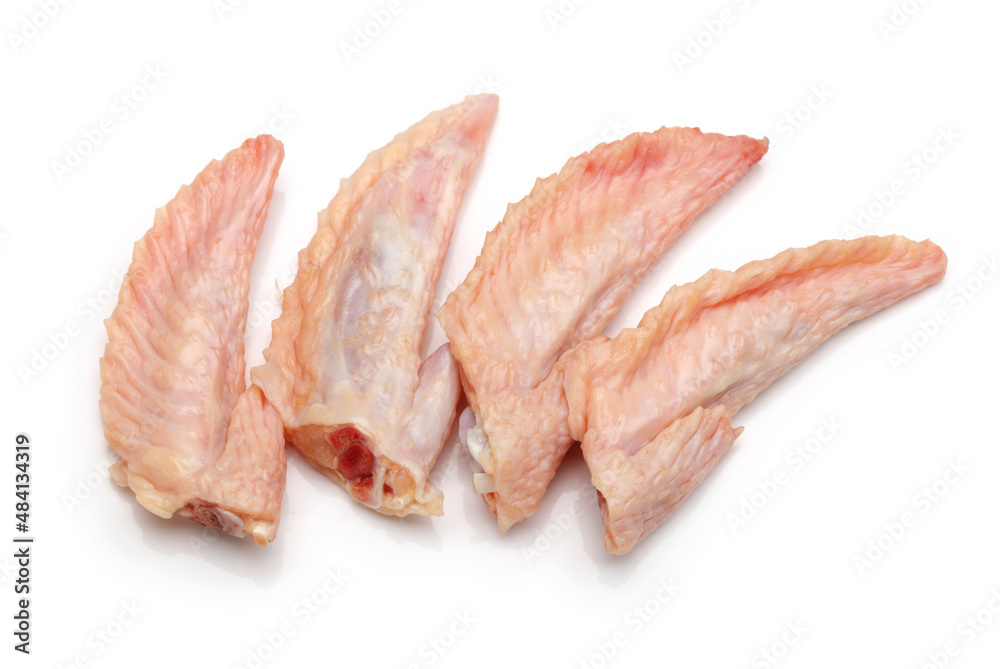 Raw chicken wings on White background Raw chicken wings on White background