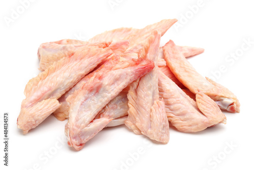 raw chicken wings isolated