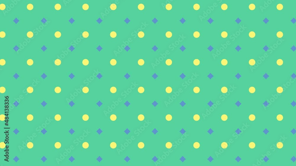 Abstract moving pattern with multicolor geometric shapes. Motion graphic background in a flat design with geometric elements Abstract moving pattern with multicolor geometric shapes. Motion graphic background in a flat design with geometric elements