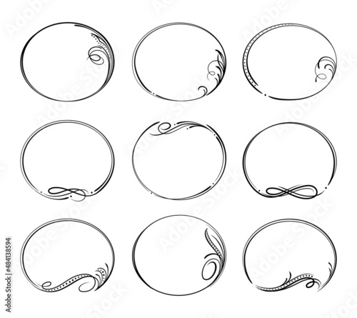 Vintage obituary and mourning borders or wedding frames vector set. Funeral and condolence floral frames for RIP. RSVP marriage flourish embellishments for memory cards and black wreath borders