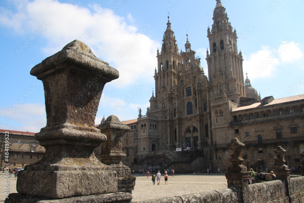 Santiago de Compostela, España. Ciudad gallega donde finaliza el camino de Santiago.
