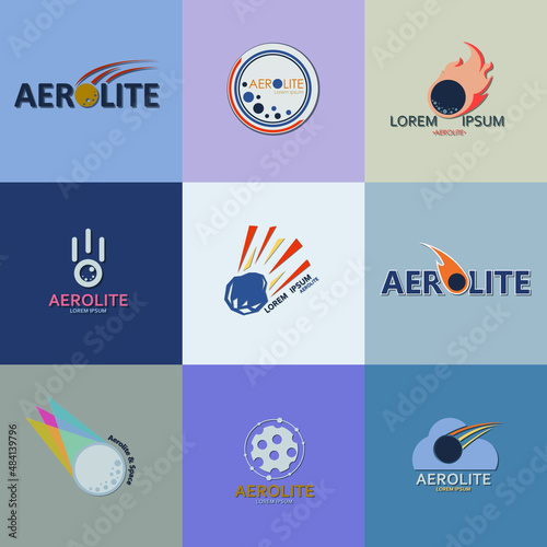 Aerolite And Space Logo Set - Vector