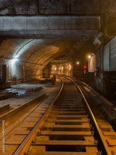 subway  tunnel  rails