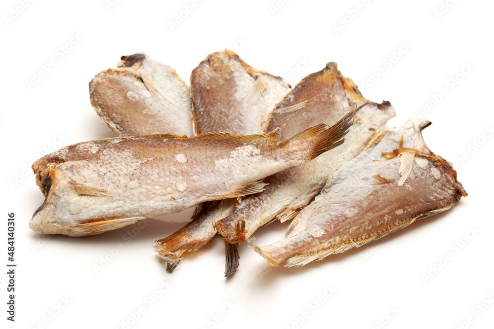 Yellow Croaker Fish On White background Yellow Croaker Fish On White background