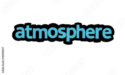 ATMOSPHERE writing vector design on white background