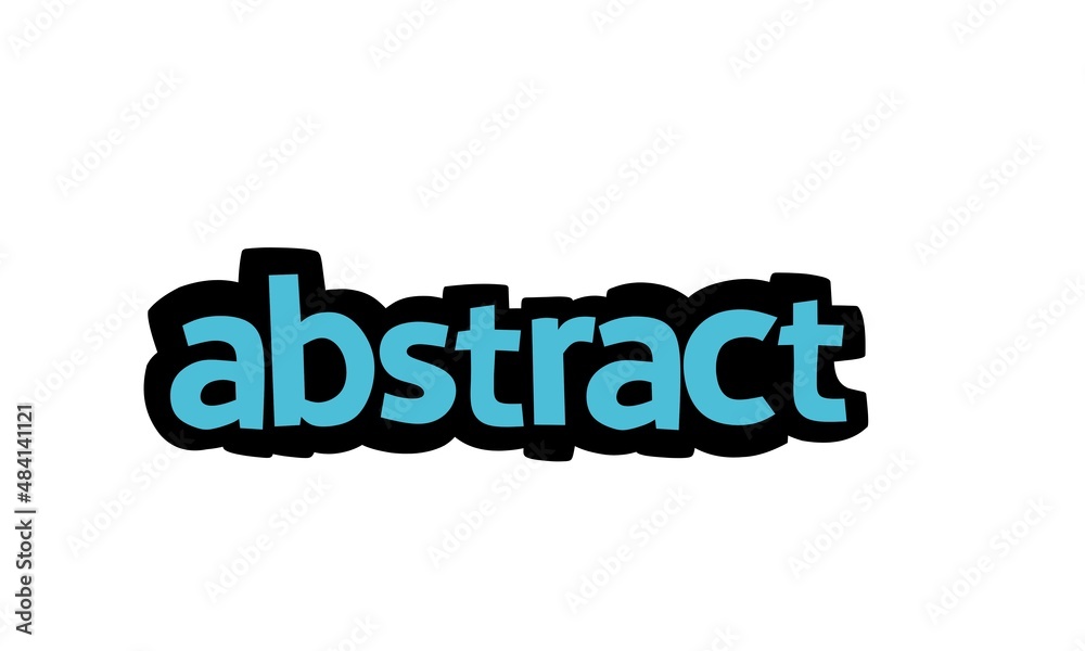 ABSTRSCT writing vector design on white background ABSTRSCT writing vector design on white background