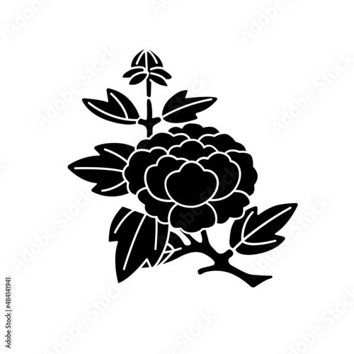 牡丹紋・枝牡丹（えだぼたん）