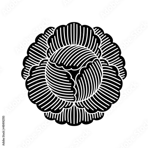 牡丹紋・向う牡丹（むこうぼたん）