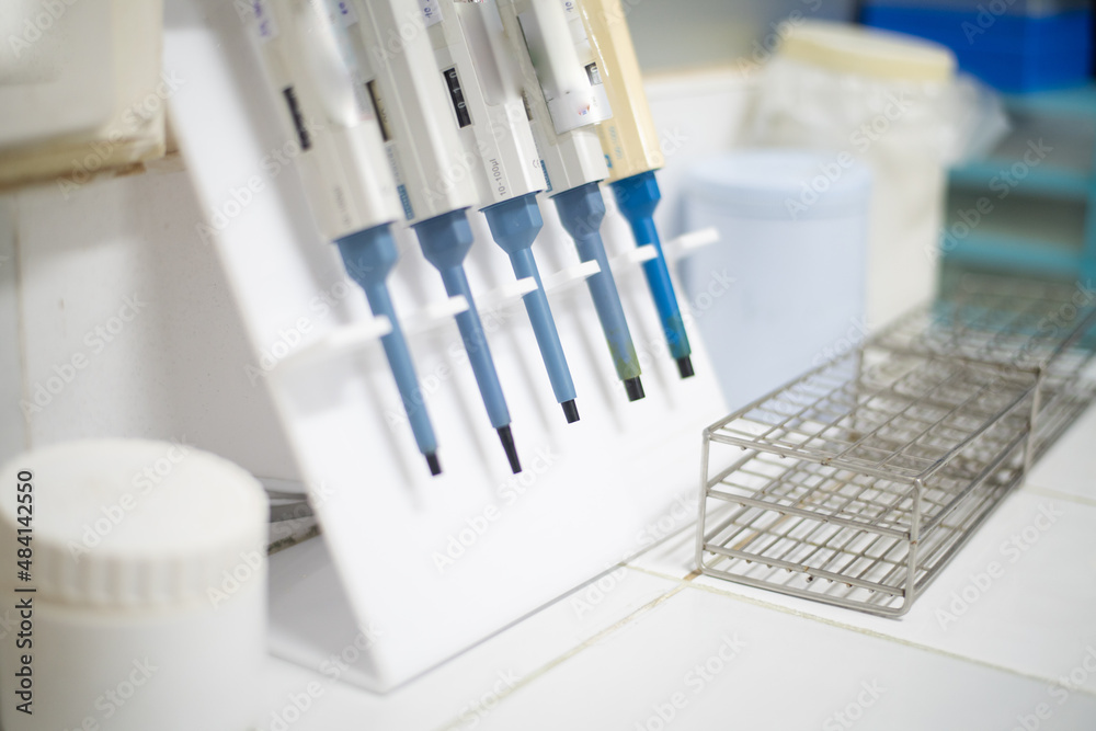 Equipment in laboratory science concept. Equipment in laboratory science concept.
