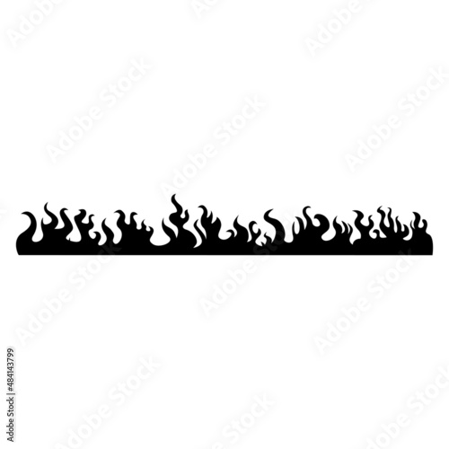 Fire icon vector. Flame illustration sign. firefighters symbol or logo.