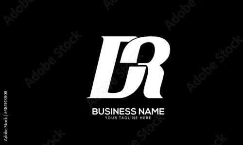 Alphabet DR or RD abstract creative concept monogram vector logo template