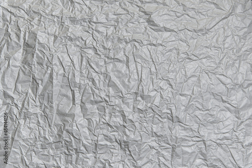 Obraz na płótnie Crumpled gray paper texture. Abstract blank grey background for design. w salonie