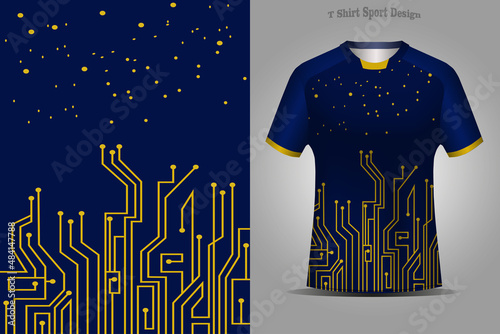 Abstract football jersey template sport t shirt design